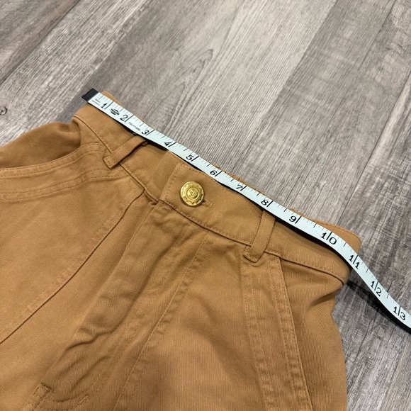 Big Bud Press Tan Work Pants Cotton Twill Straight Leg High Waisted Utility XXS - Picture 6 of 12